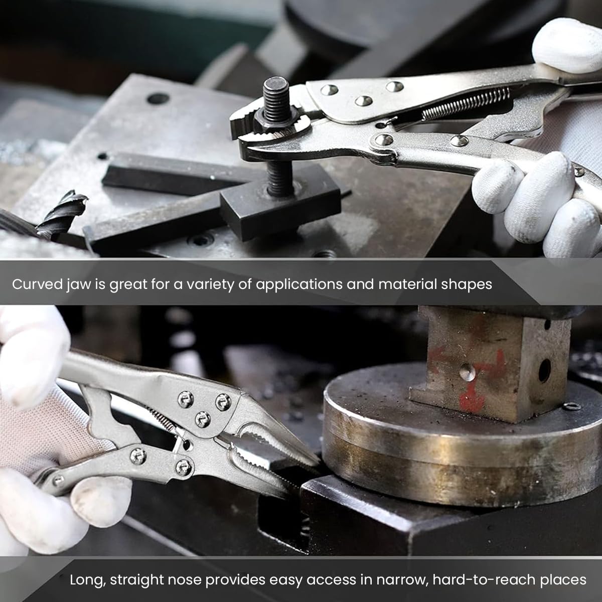 Serplex 4Pcs Steel Locking Pliers Set, 5 Serplex 4Pcs Steel Locking Pliers Set, 5